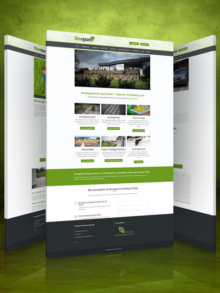 Hjemmeside til anlægsgartner